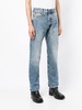 stonewashed straight-leg jeans