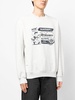 text-print crew-neck sweatshirt 