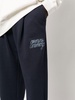 logo-embroidered straight trousers