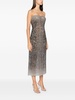 snakeskin-effect dress