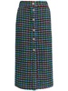 tweed midi skirt