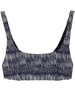 jacquard-print sports bra