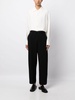 mid-rise straight-leg trousers