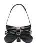 butterfly-shape leather shoulder bag