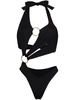 Sex Wax halterneck cutout swimsuit