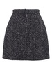 double-breasted tweed skirt