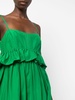 spaghetti-straps ruffle-detail dress