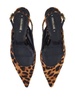 leopard-print slingback pumps