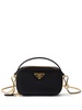 Saffiano-leather triangle-logo mini bag