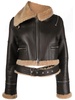 cropped shearling jacket