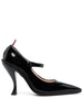 cross-strap mary-jane patent pumps