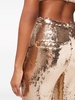 sequinned flared trousers