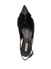 knot-detail crystal-embellished ballerina shoes