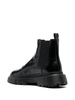 Chelsea round-toe leather boots