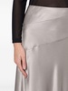 fluted satin maxi skirt