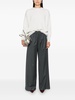 Wide virgin wool pants