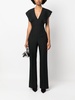 V-neck tailored jumpsuit