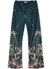 floral-print drawstring trousers 