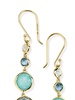 18kt yellow gold long Lollipop Lollitini 5 stone drop earrings