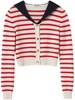 striped cashmere cardigan