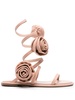 Rose flat sandals