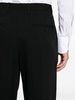 twill straight-leg trousers