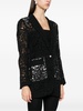 corded-lace blazer