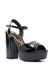 100mm logo-plaque platform sandals