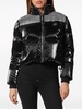 crystal-embellished cropped puffer jacket