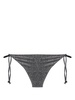 Ikon lurex tie-fastening bikini bottoms