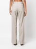 cut-out wool trousers