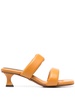 60mm double-strap padded mules