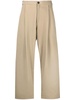 wide-leg high-waisted trousers