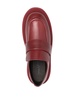 platform-sole leather loafers