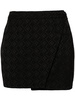 Moon Diamont jacquard miniskirt