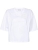 Godet tulle-detail cotton T-shirt