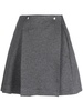 A-line cotton miniskirt