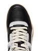 logo-patch leather sneakers 