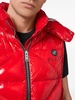 Hexagon logo-plaque padded gilet