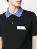 logo-patch polo shirt