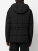 hooded feather down coat