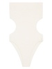 Zahra cut out-detail strapless swimsuit