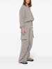 Mouline cotton cargo trousers 