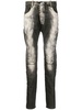 faded-effect slim-fit jeans