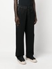 straight-leg cut trousers