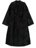 floral-jacquard coat