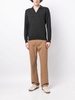 long-sleeve cashmere  polo shirt