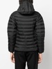 padded hooded down jacket