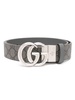 3.5cm Marmont Reversible Monogrammed Coated-Canvas Belt