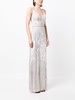 Amara sequin-embellished sleeveless gown